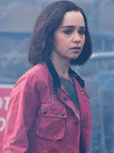 Secret Invasion 2023 Emilia Clarke Pink Jacket