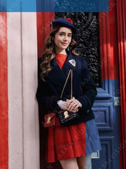 Emily Cooper TV Series Emily In Paris Blue Coat