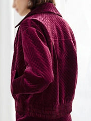 Emily In Paris Lily Collins Maroon Jacket