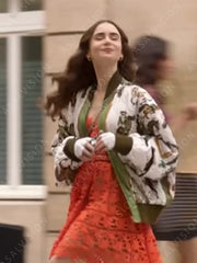 Emily Cooper Emily in Paris Horse Bomber Jacket