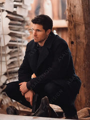 Simulant 2023 Evan Black Wool Coat