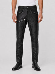 Evren Leather Cargo Pants