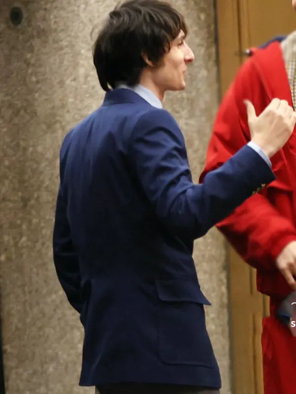 Saturday Night 2024 Finn Wolfhard Navy Blue Blazer