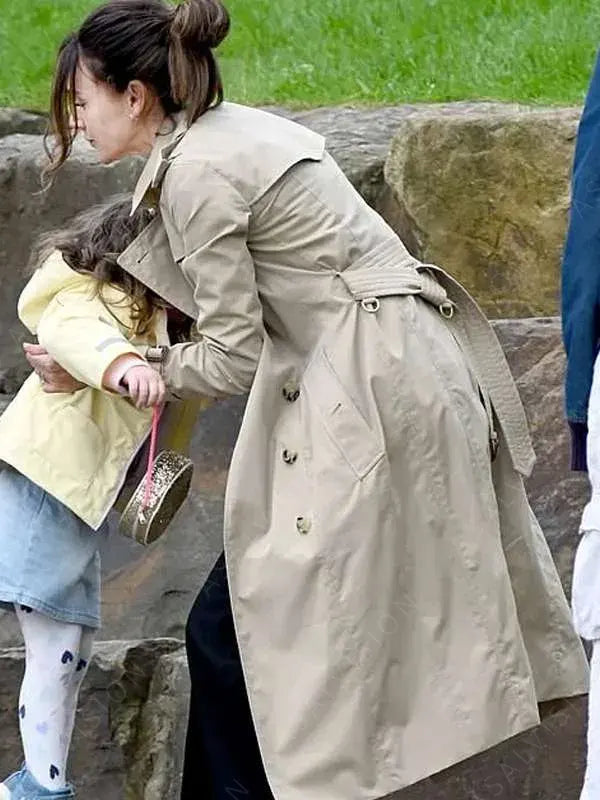 Maya Stern Fool Me Once Season 1 Cotton Trench Coat