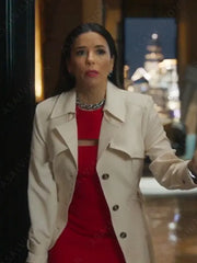Land Of Women Season 1 Gala White Trench Coat