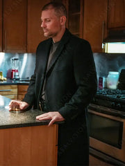 First Shift Gino Anthony Pesi Black Trench Coat