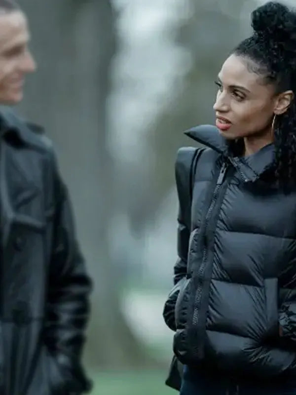 Power Book IV Gloria Puffer Black Jacket