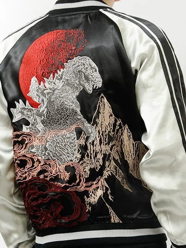 Godzilla King of Monster Bomber Satin Jacket