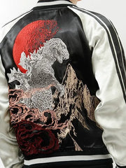 Godzilla King of Monster Bomber Satin Jacket
