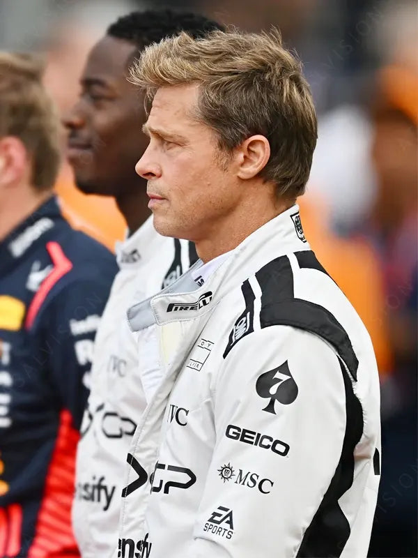 Grand Prix Brad Pitt F1 APX GP Racing Leather Jacket