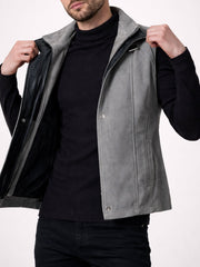 Grey Suede Vest