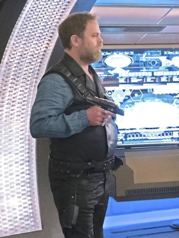 Star Trek Discovery Harry Mudd Leather Black Vest