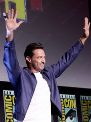 Comic-Con 2024 Hugh Jackman Blue Jacket