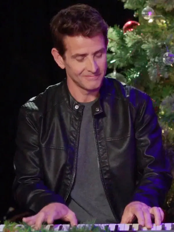Jingle Bell Love 2024 Jack Cooper Black Leather Jacket