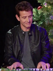 Jingle Bell Love 2024 Jack Cooper Black Leather Jacket