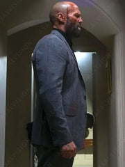 Jason Statham The Beekeeper 2024 Grey Blazer