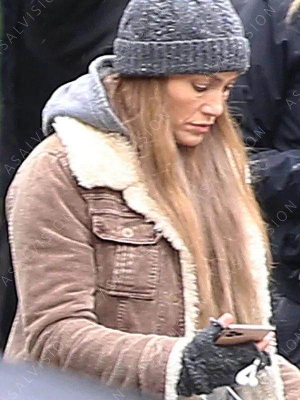 The Mother Jennifer Lopez Shearling Jacket