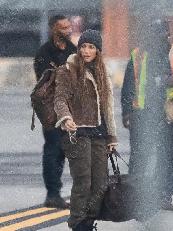 The Mother Jennifer Lopez Shearling Jacket