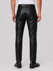 Jim Morrison Black Leather Pants