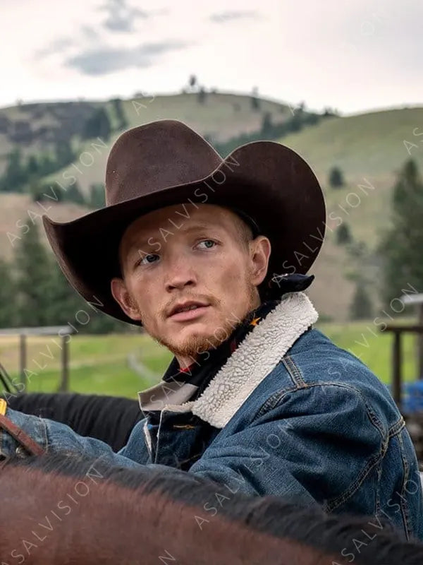 Yellowstone Jimmy Hurdstrom Denim Sherpa Jacket