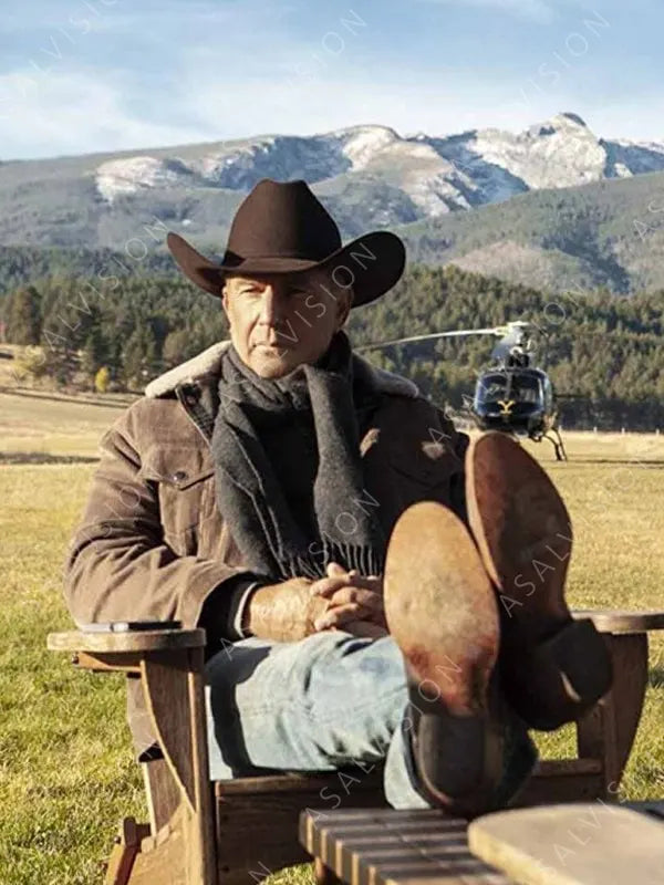 John Dutton Yellowstone Corduroy Brown Jacket