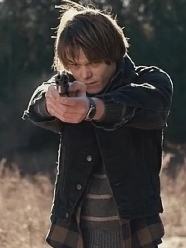 Men's Stranger Things Jonathan Byers Black Jacket