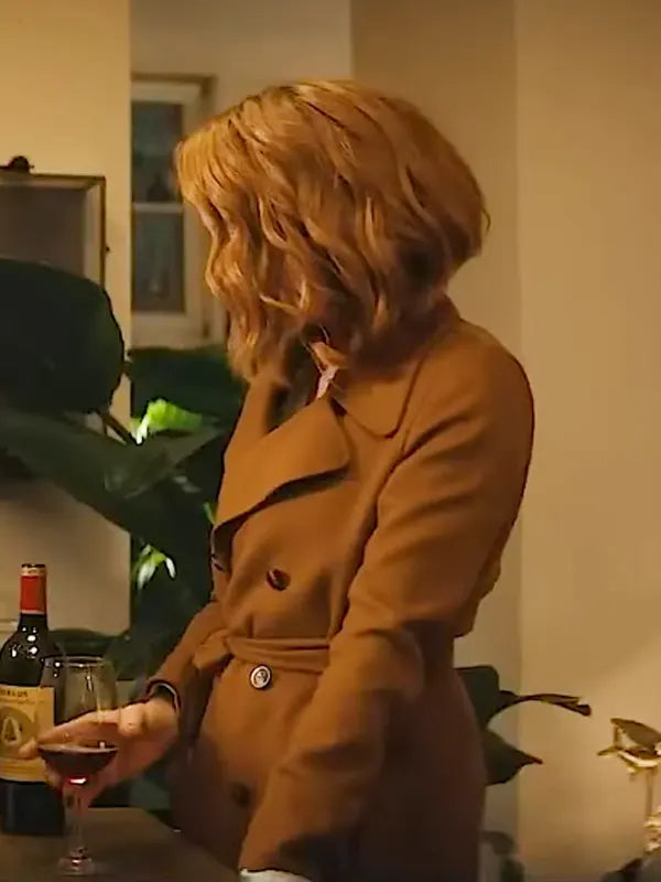Canary Black 2024 Avery Graves Brown Trench Coat