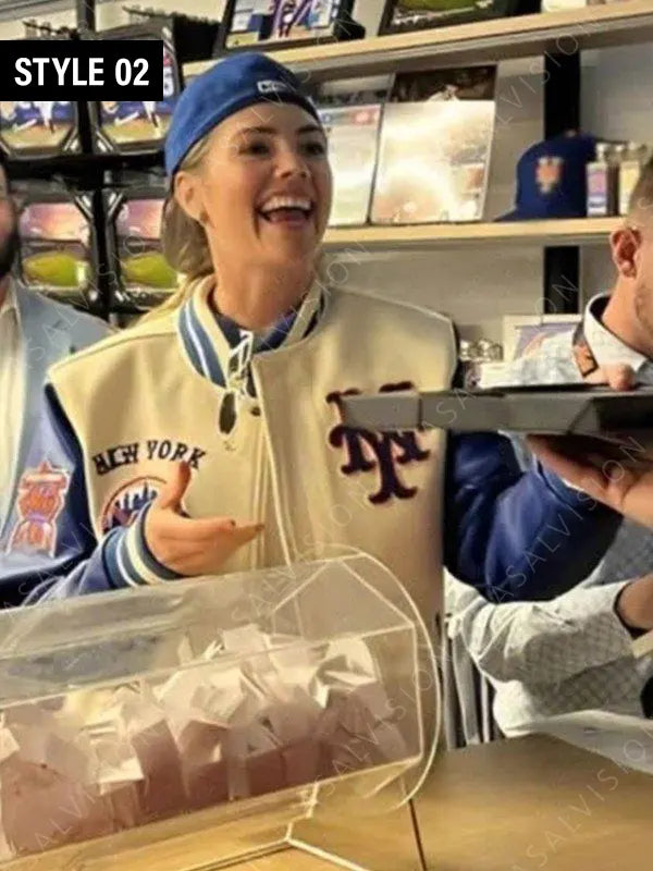 Kate Upton Mets Jacket