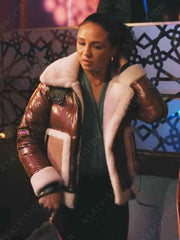 Elsbeth Kaya Blanke Brown Shearling Puffer Jacket