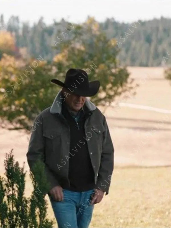John Dutton Yellowstone Corduroy Brown Jacket