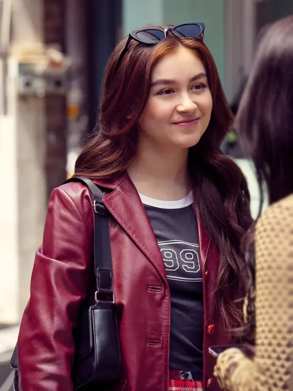 XO Kitty Season 2 Anna Cathcart Leather Blazer
