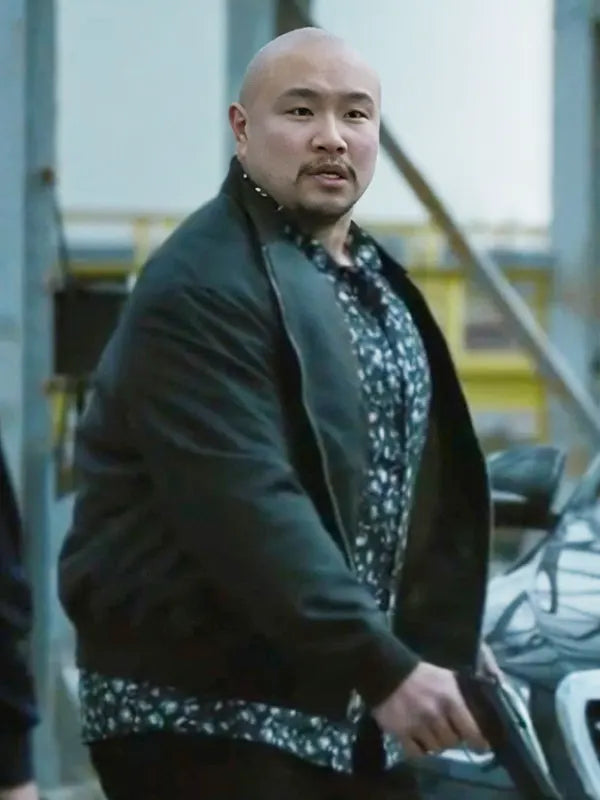 Kraven The Hunter Jon Xue Zhang Black Bomber Jacket
