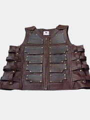 Kraven the Hunter Sergei Kravinoff Brown Leather Vest