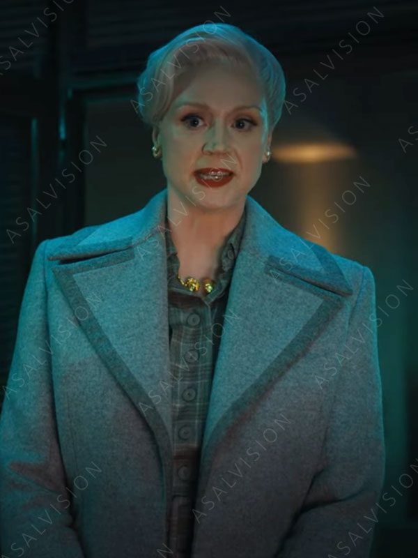 Larissa Weems Wednesday Grey Trench Coat