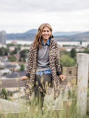 Joe Fresh Jilly Leopard Print Puffer Coat