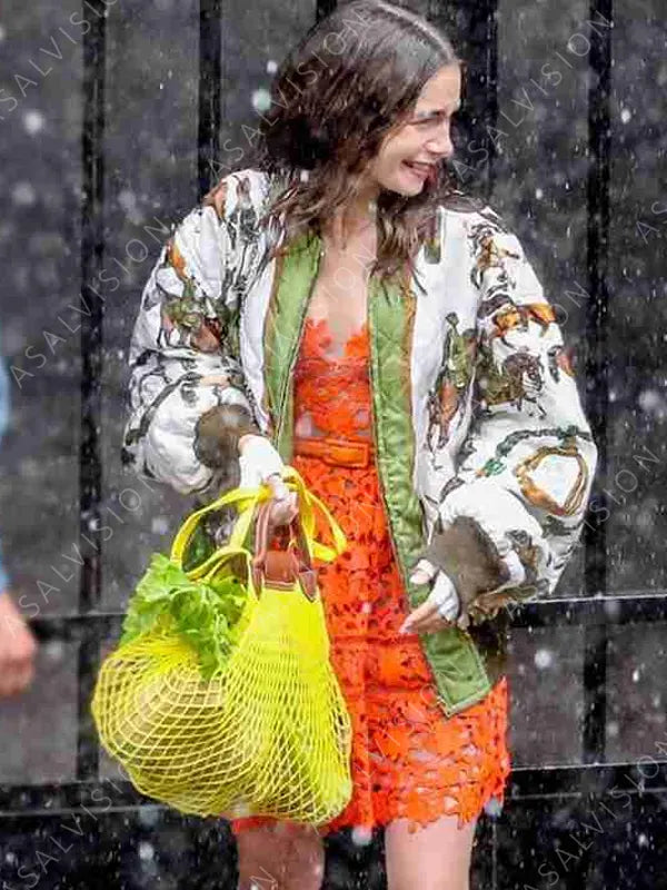 Emily Cooper Emily in Paris Horse Bomber Jacket