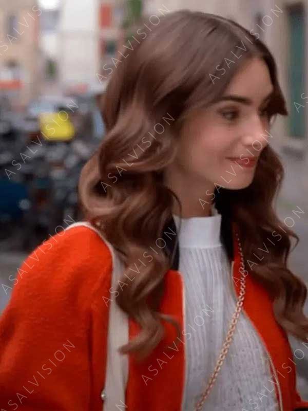 Emily in Paris Season 2 Emily Cooper Orange Jacket