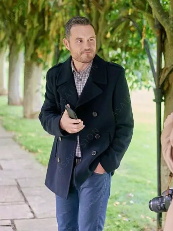 Logan Campbell A Scottish Love Scheme Black Peacoat