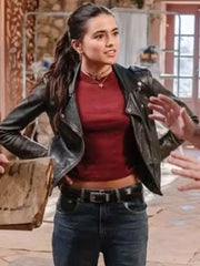 Maia Reficco La Dolce Villa 2025 Biker Leather Jacket
