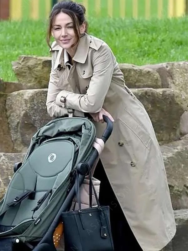 Maya Stern Fool Me Once Season 1 Cotton Trench Coat