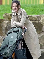 Maya Stern Fool Me Once Season 1 Cotton Trench Coat