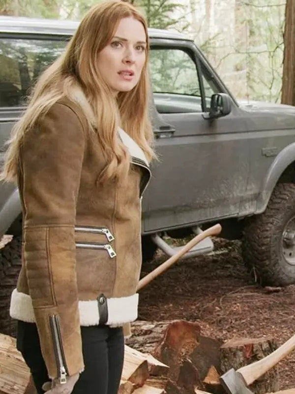 Virgin River Melinda Monroe Brown Shearling Jacket
