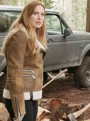 Virgin River Melinda Monroe Brown Shearling Jacket