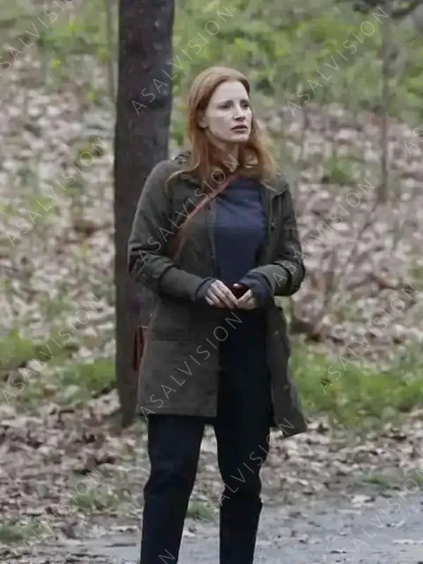 Memory 2024 Sylvia Olive Green Hooded Coat