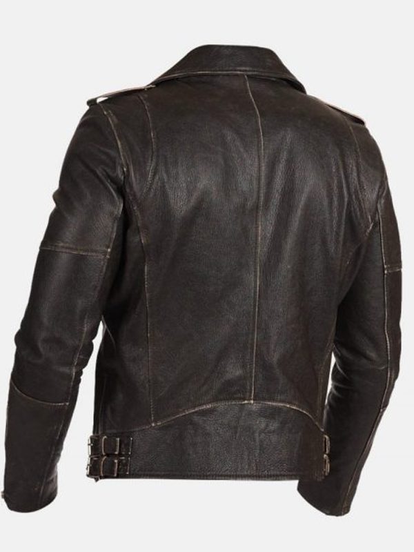 Draylen Vintage Genuine Leather Biker Jacket