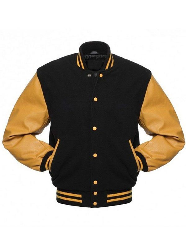 Varsity College Bomber Jacket For Men's