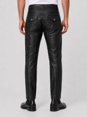 Evren Leather Cargo Pants