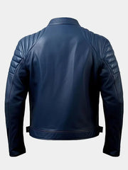 Straven Blue Racer Leather Jacket
