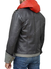 Sora Kingdom Hearts 4 Hooded Leather Jacket