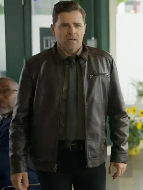 Nelly Knows Mysteries A Fatal Engagement Michael Hogan Leather Jacket